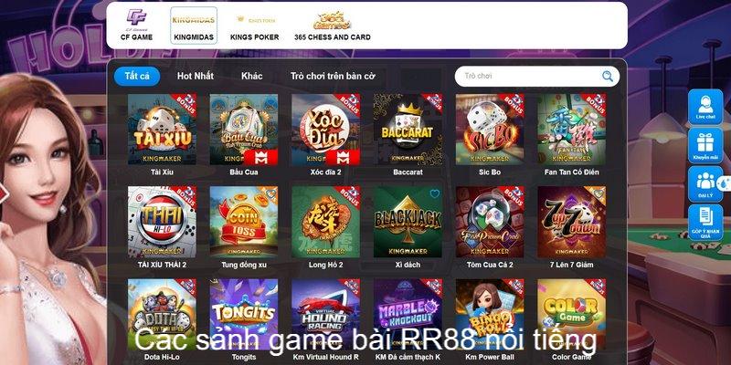 Các sảnh game bài nổi bật